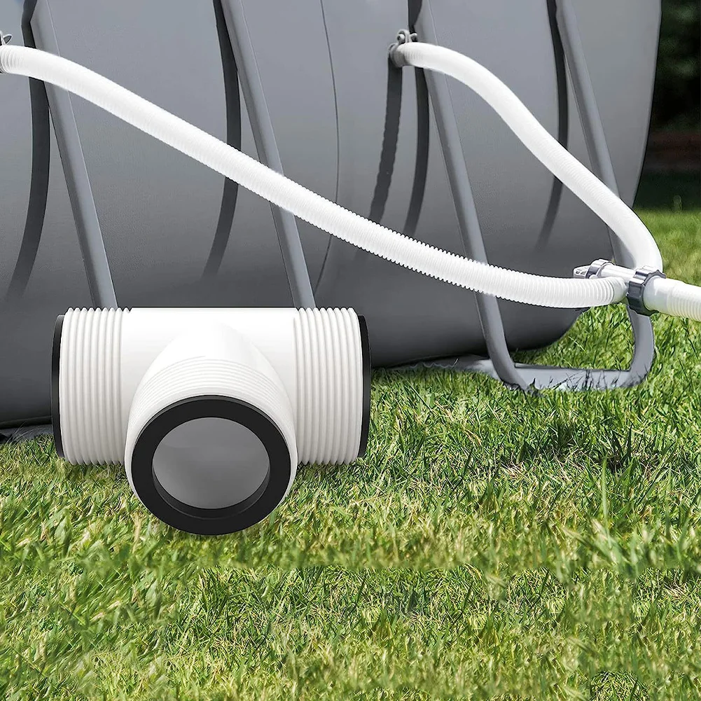 Raccord en T pour tuyau de piscine, contrôle du débit, tuyau de pompe de piscine, raccord en T, connecteur fileté, adaptateur de pompe d'entrée pour piscine Intex Coleman