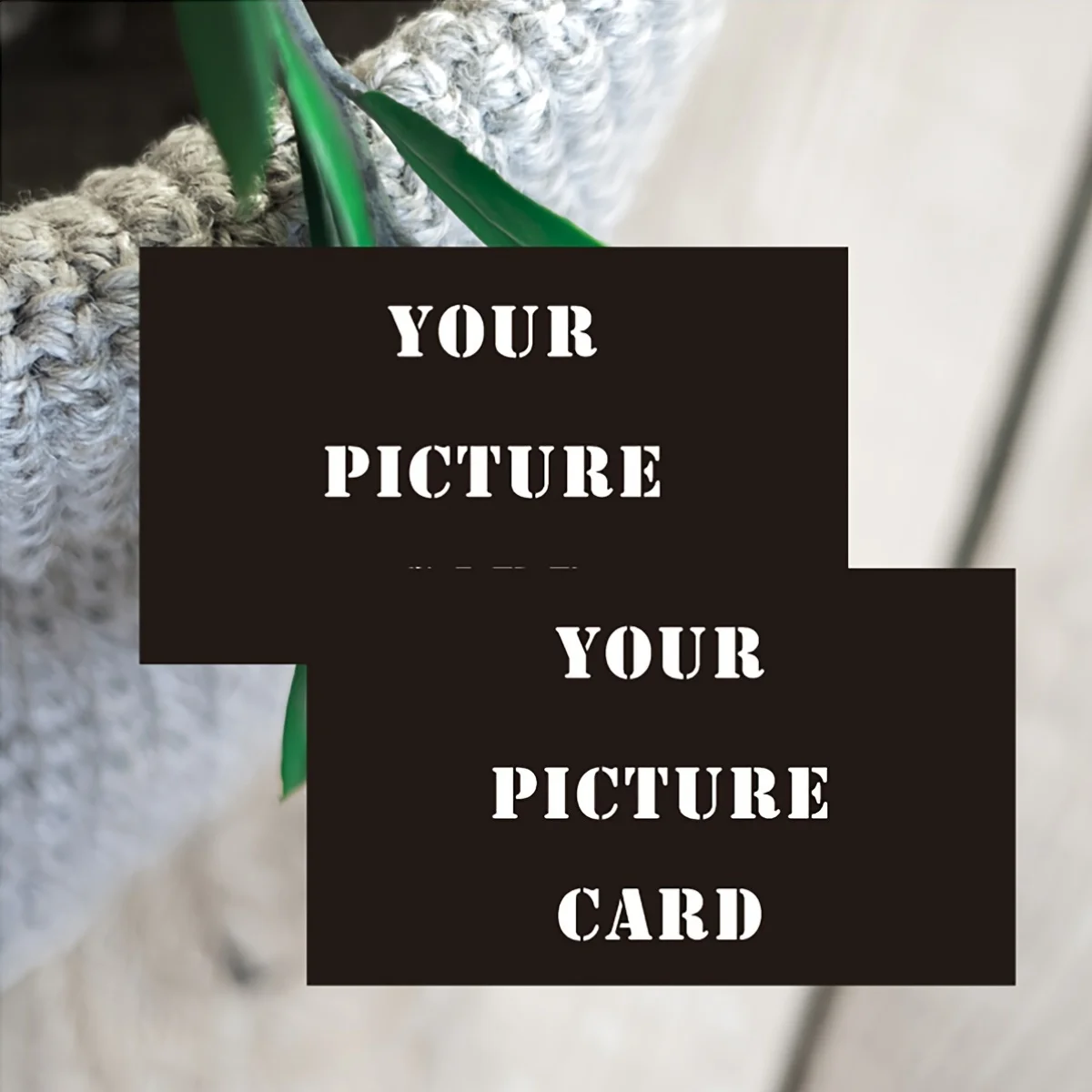 Bildanpassung, individuelle Karten, personalisierte Visitenkartenanpassung und Karten mit Handelsmarkierungen. Image