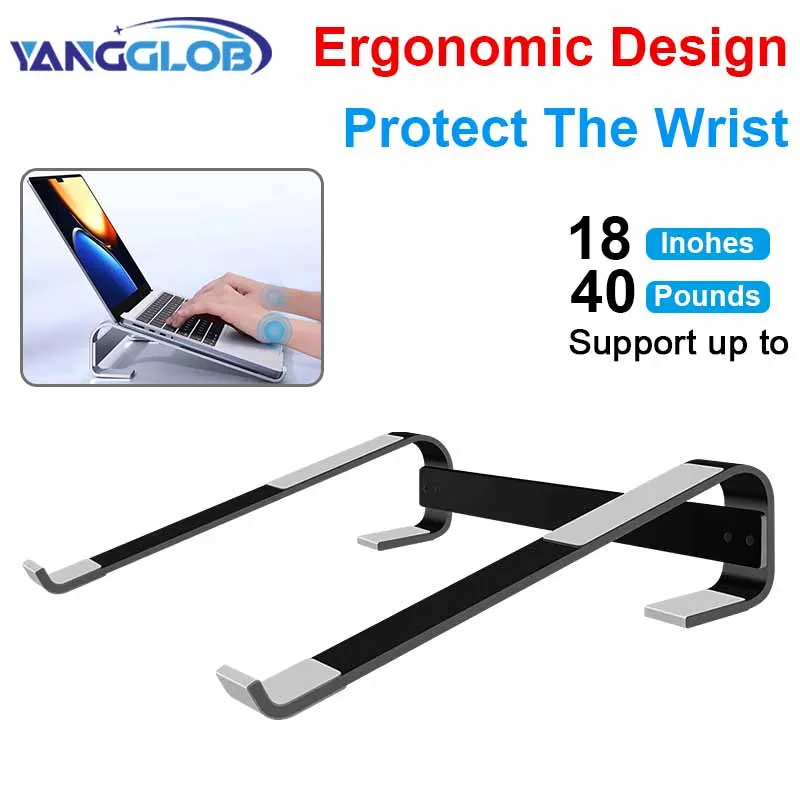 Aluminium Laptop Cooling Stand Riser für Schreibtisch MacBook Pro Air Dell HP Lenovo Notebook Computer Halter Halterung Unterstützung Zubehör Image