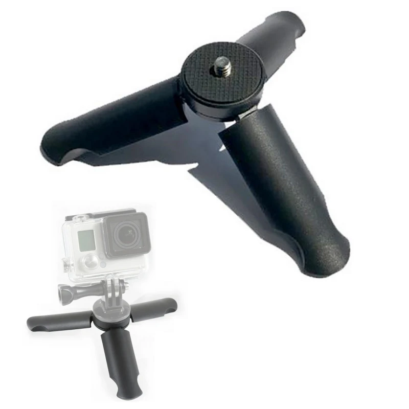 Mini Stativ Tisch Stativ tragbare Klapp stativ Ständer Griff Griff für Gopro für Micro Single Kamera und Sport kamera Image