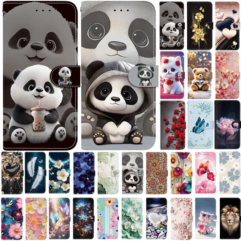 Redmi 15C Nette Fall für Capa Xiaomi Redmi 15C Coque Cartoon Leder Fall für Xiaomi Redmi 15C Telefon Fall Brieftasche Buch abdeckung Funda Image