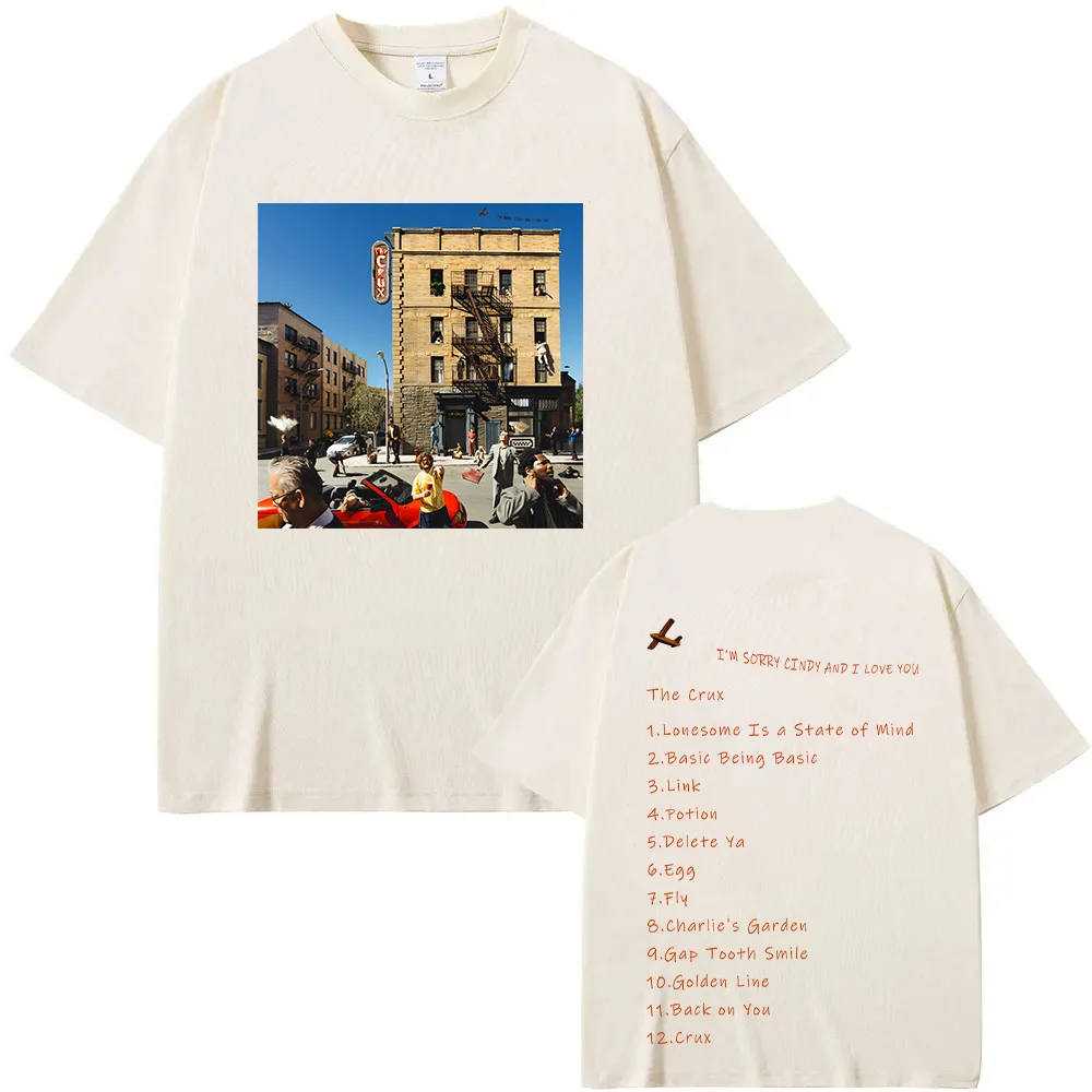 Joe Keery 2025 Neues T-Shirt Djo De Crux Album T-Shirt Männer Frauen Retro Harajuku Baumwolle Streetwear Trend Vielseitige T-Shirt-Kleidung Y2K