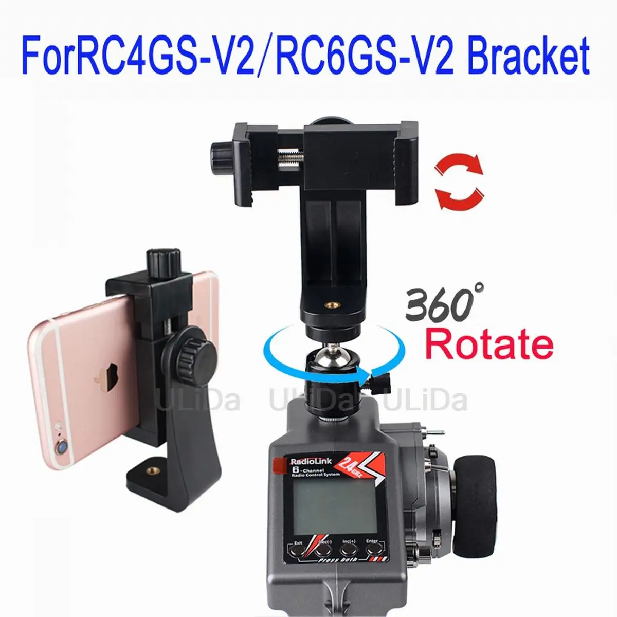 Tablet Monitor Display Halter Schnalle Halterung Handy Halterung für Radiolink RC4GS V2 RC6GS V2 Sender Fernbedienung Image