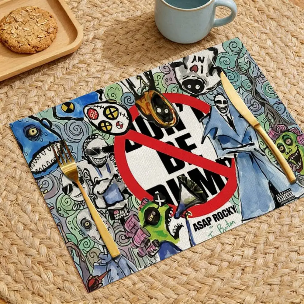 D-Don't Be D-Dumb Tischsets für Cafés, Freizeitrestraurants, Picknicks im Freien, Camping