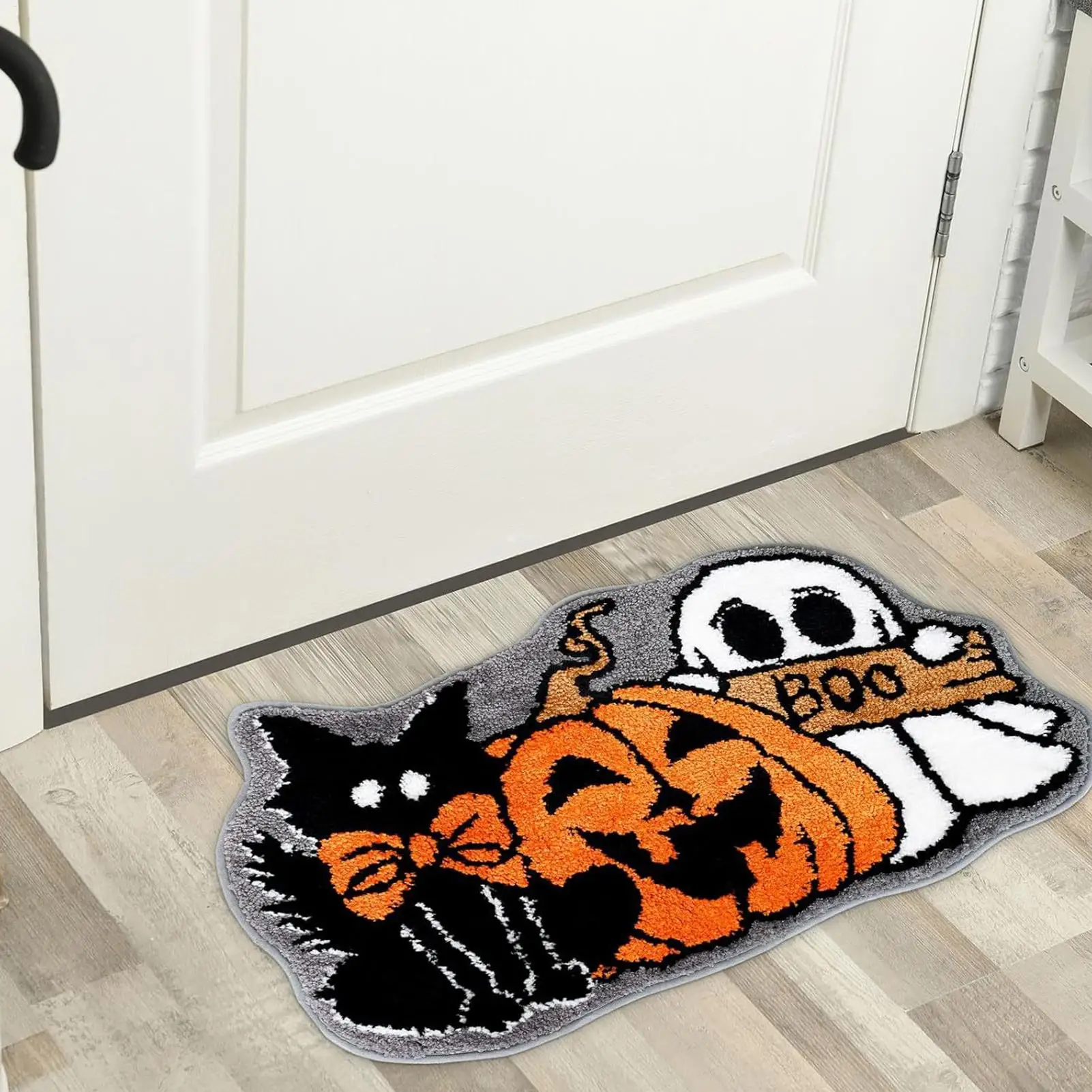 Halloween Kürbis Geist Teppich Fuß Matte Nette Teppiche Wohnzimmer Sofa Teppich Badezimmer Boden Matte Tür Matte Halloween Dekoration Image