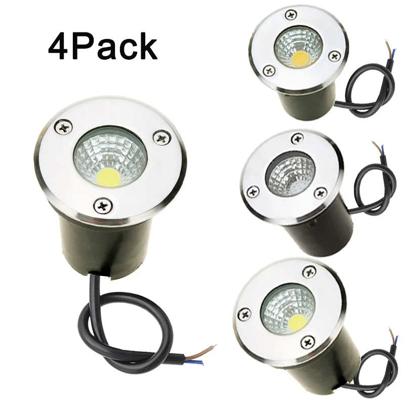 LED-Bodeneinbauleuchte 3W 5W 10W COB Bodenlampe Außenbereich Bodenspot Landschaftsgarten Quadratische Wegbeleuchtung 85-265V DC12V IP68