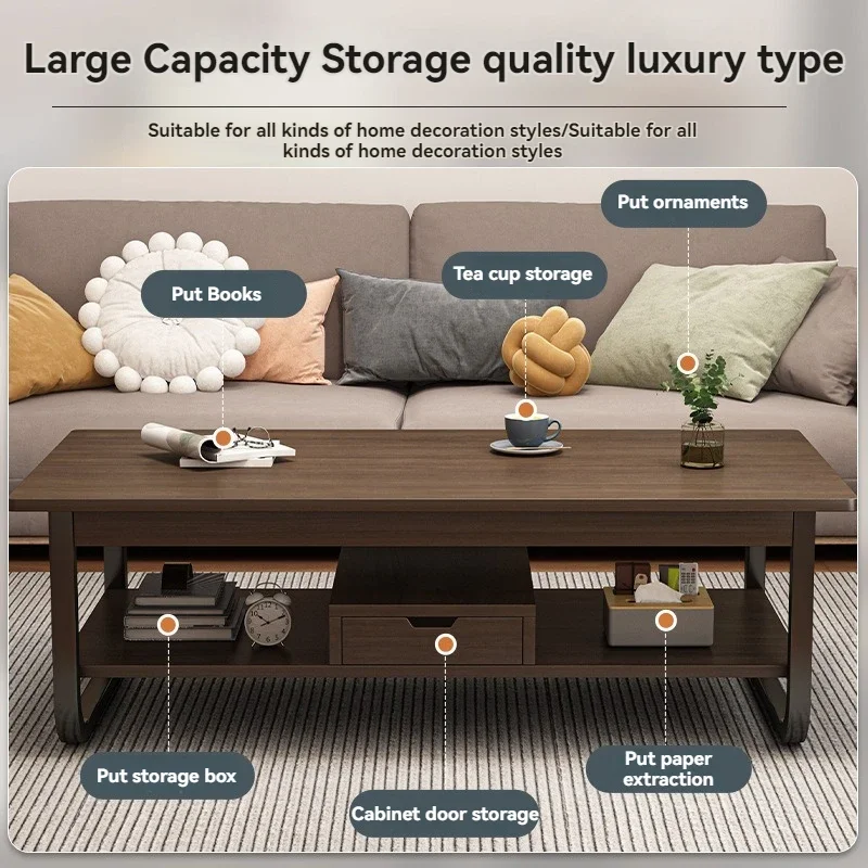 Moderner, minimalistischer Couchtisch, kleine Wohnung, Wohnzimmer, Sofa, in der Nähe des Balkons, Teetisch, Mietzimmer, rechteckiger Teetisch