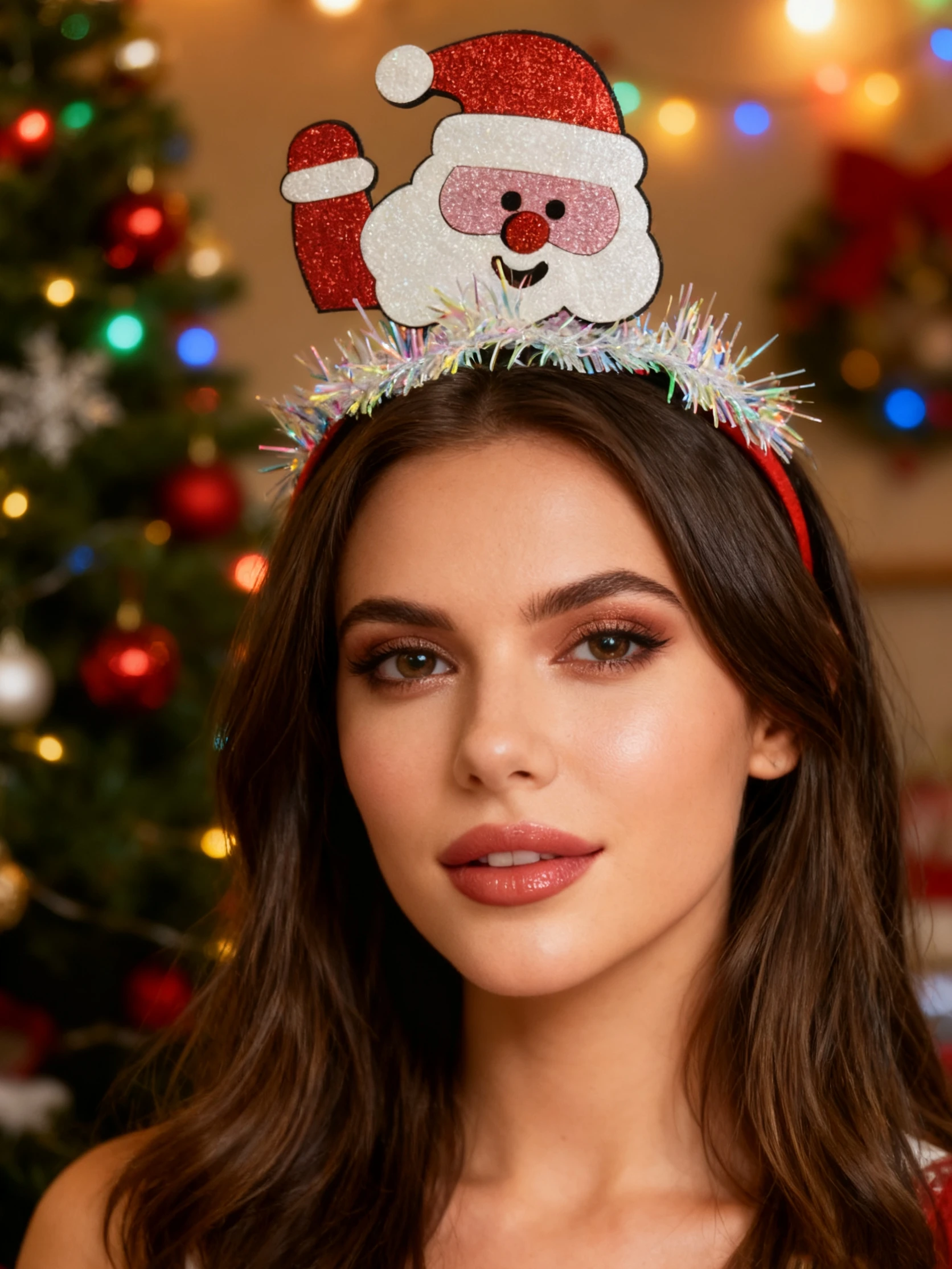 1pc Nette Weihnachten Stirnband Schneemann Deer Weihnachten Dekoration Kopfschmuck Frauen Mädchen Kinder Party Festival Haarband Haar Hoop Image