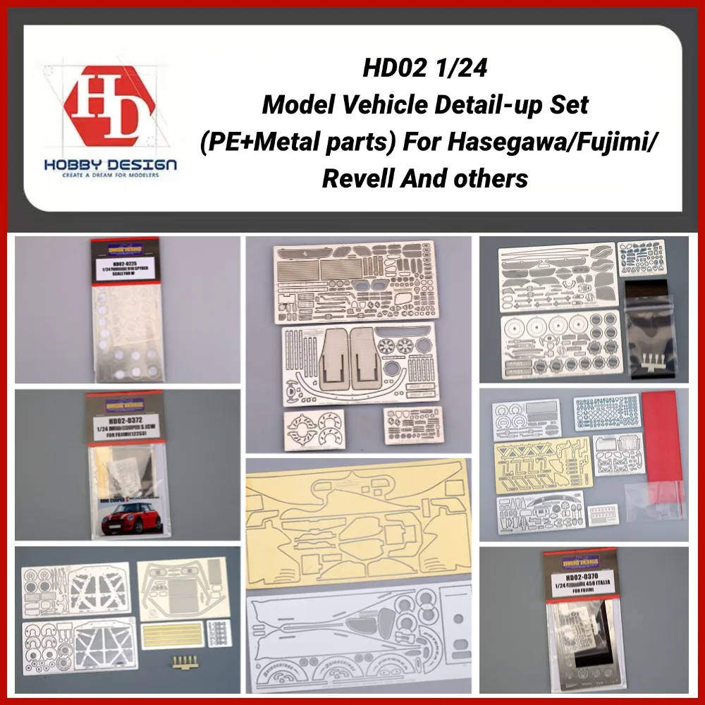 Hobby Design HD02 1/24 Modellfahrzeug-Detailset (PE + Metallteile) für Hasegawa/Fujimi/Revell und andere Image