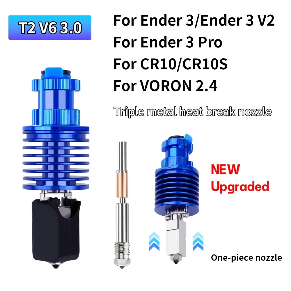 Neue verbesserte Version V6 3.0 Hot End Kit High Speed ​ ​ Druckkopf für Ender 3/Ender 3Pro/VORON 2.4 J Typ Kopf für Ender 3V2/CR1 Image