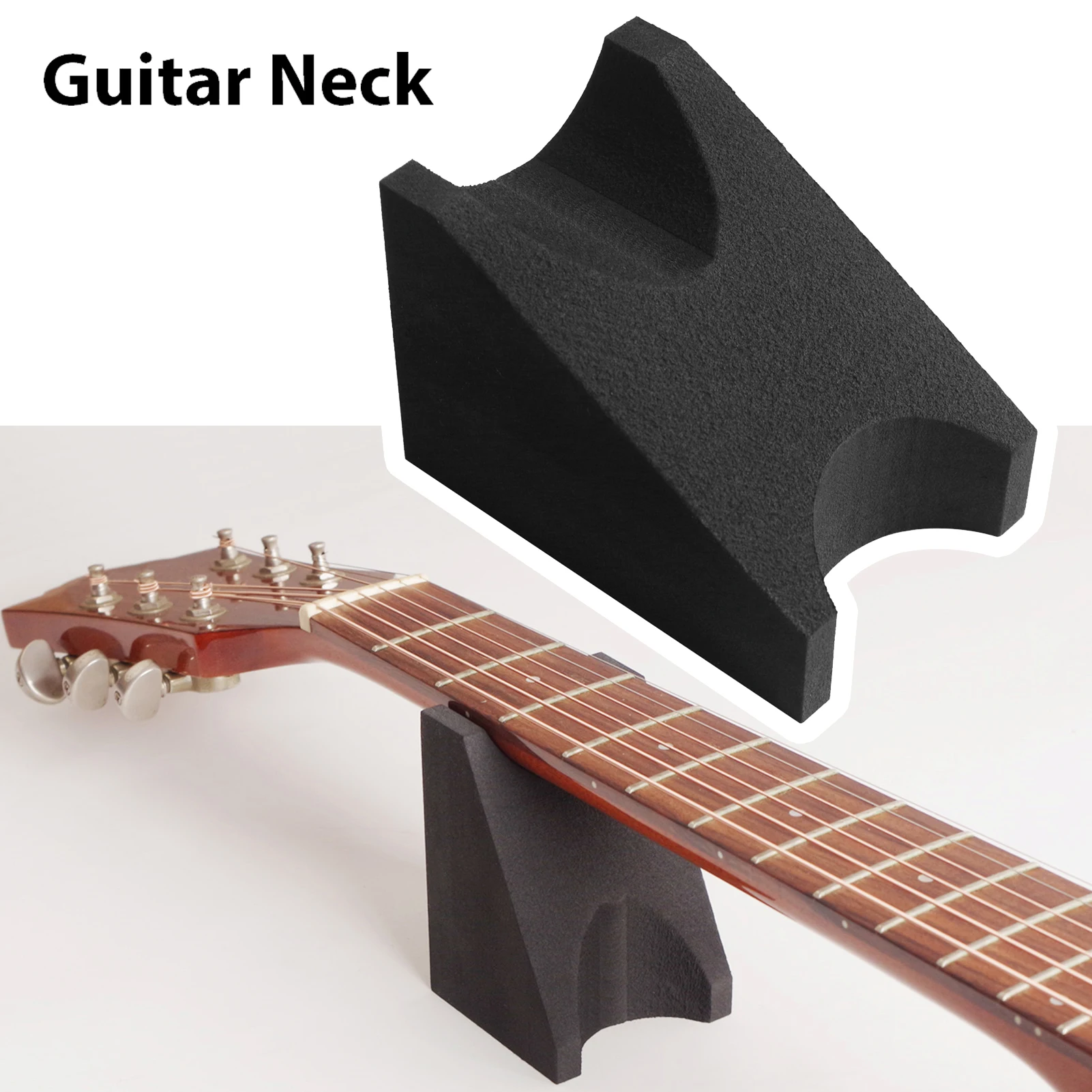 Gitarrenhals-Stützkissen für Elektro- und Akustikgitarren, Saiteninstrumentenhalter für Gitarrenreinigung, Luthier-Setup und Reparaturwerkzeuge Image