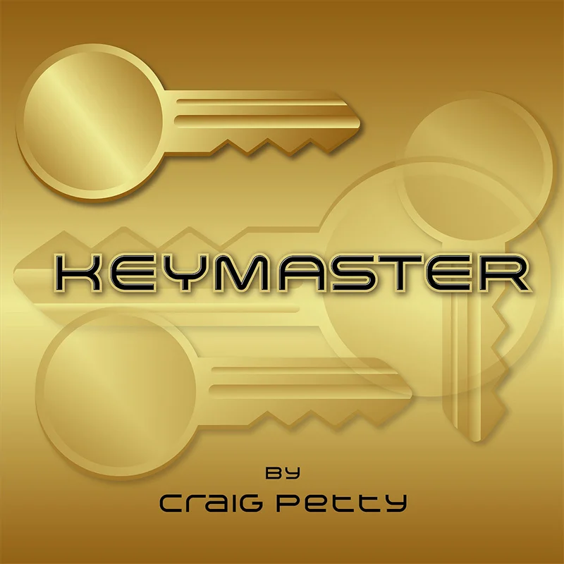 Keymaster (Gimmicks und Anleitungen) von Craig Petty Zaubertricks, bewegliches Loch an der Schlüssel, Nahaufnahme, Illusionen, Mentalismus, Komödie-Requisiten Image