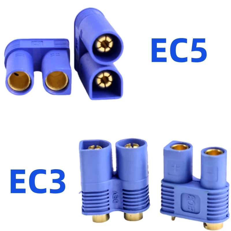 2 Paar/5 Paar EC5 EC3-Stecker-Set, männlich/weiblich, vergoldete Bananenstecker, für Fernbedienungs-Steckerteil Image