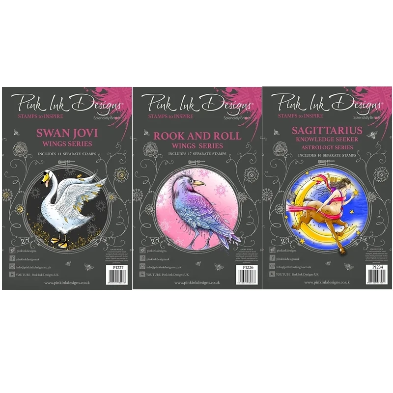 Klarer Stempel für 2023 neues Scrap booking Saggi tarius Turm und Rolle Schwan Jovi Papier machen Bastel karte transparentes Siegel Image