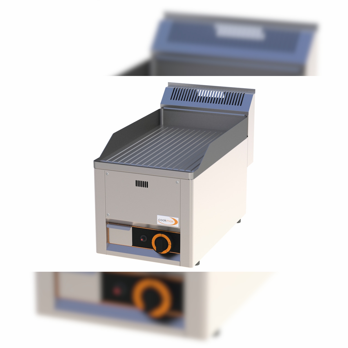 Gas-Grillplatte gerillt 1 Heizone 330 x 600 x 290 mm Image