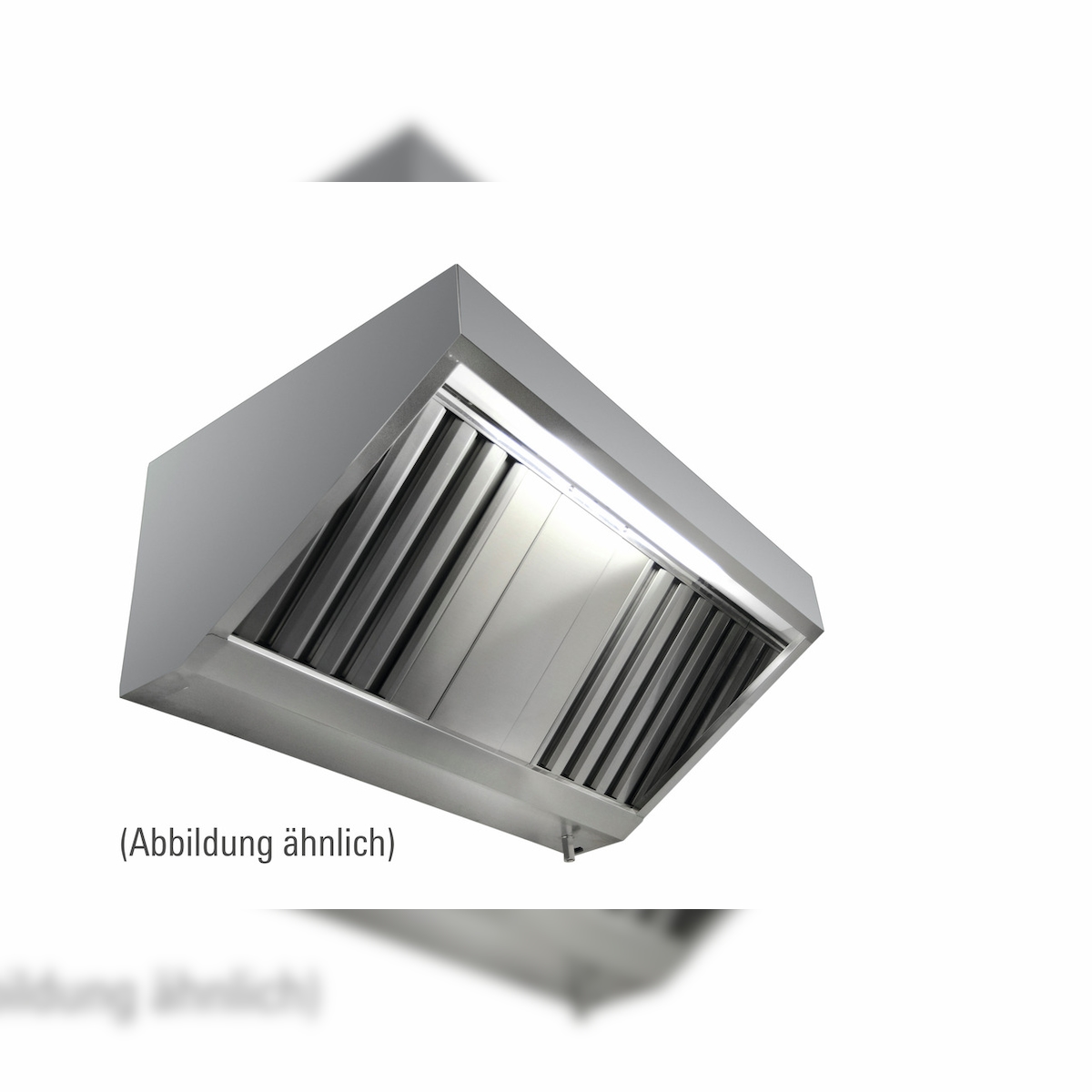 Wandhaube in Schrägform mit Ventilator und Regler, 1400 x 700 x 450 mm, Typ A Image