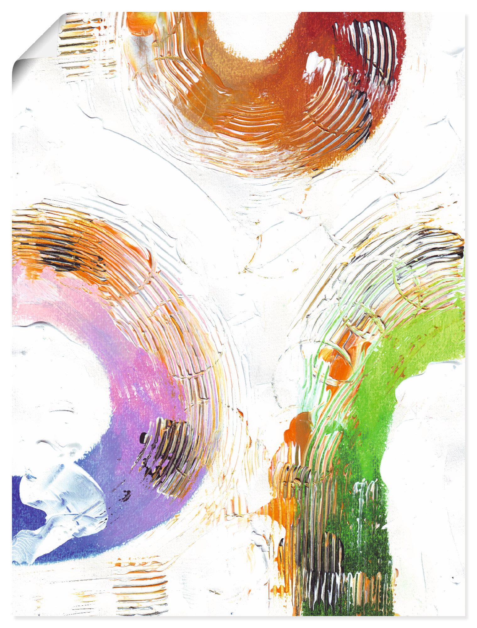 Wandbild ARTLAND "Die Kreise eines Lebens", farbe bild(er): farbig, B:90cm H:120cm, Papier, Bilder, als Alubild, Leinwandbild, Poster, Wandaufkleber in verschied. Größen Image