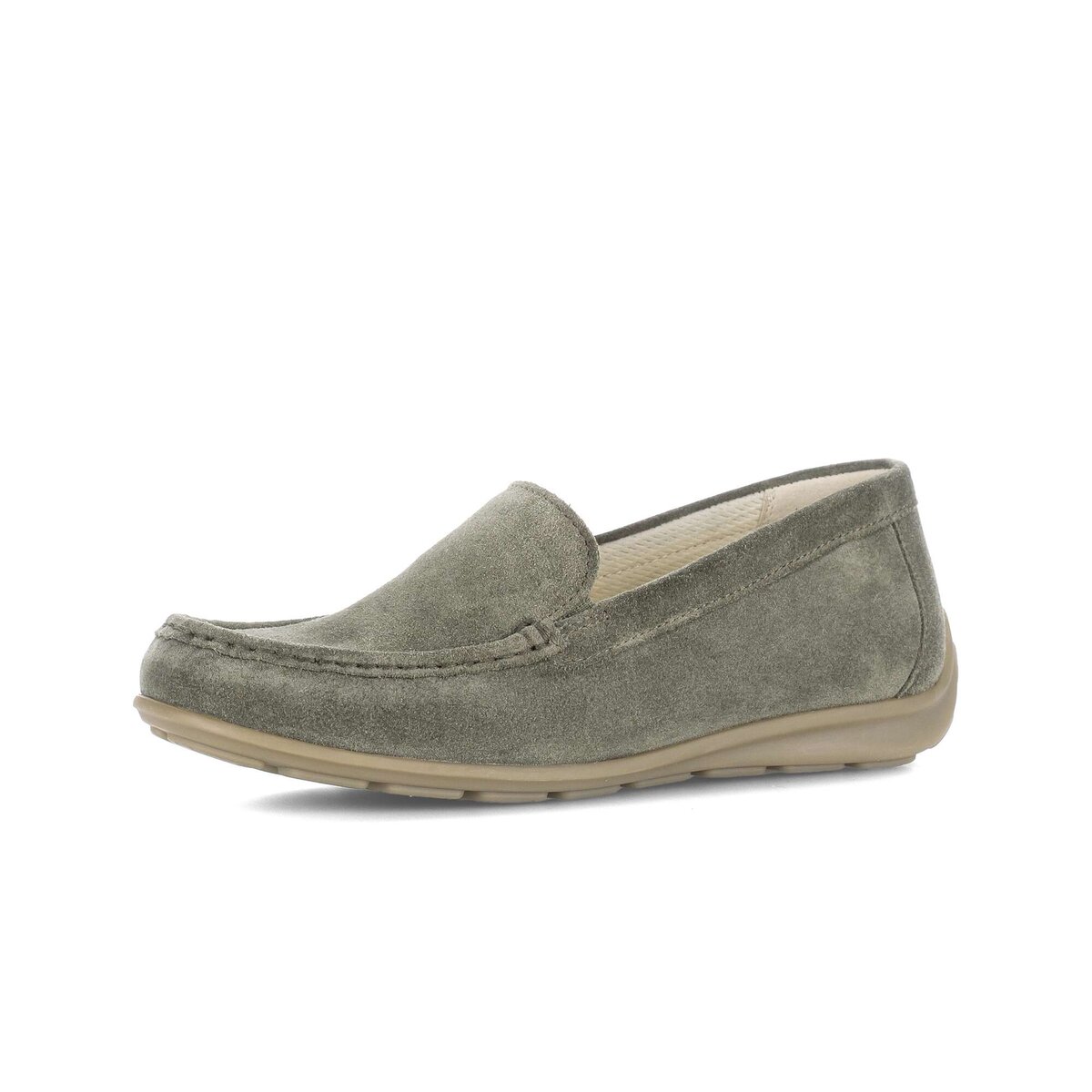 Mokassin GABOR "Mokassin", Damen, Gr. 44, grün, Schuhe Mokassin