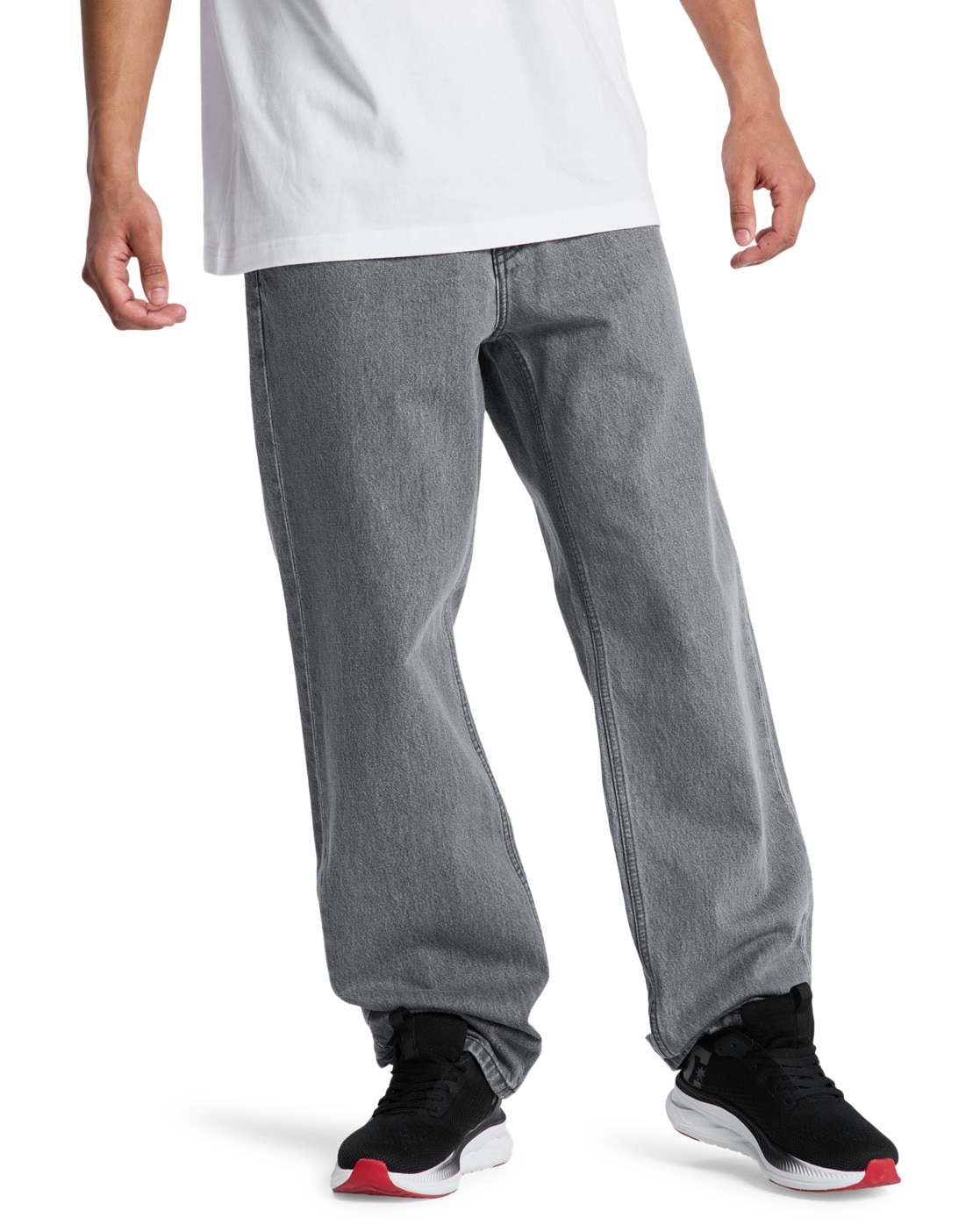 Relax-fit-Jeans DC SHOES "Relaxed", Herren, Gr. 33(M/L) / Länge 34(L), Länge 34, medium grau, Obermaterial: 75% Walkfrottier, 25% Walkfrottier;, Jeans