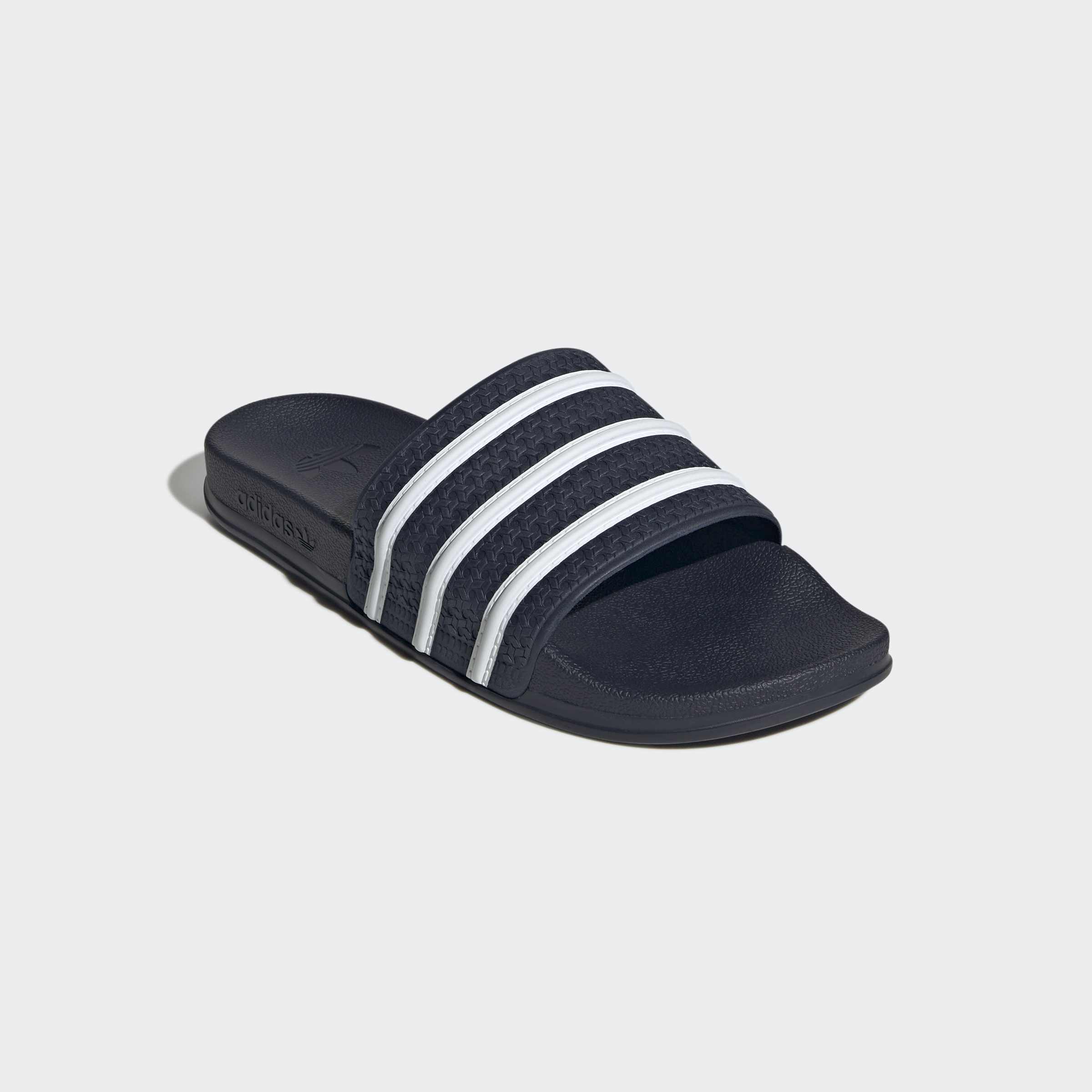 Badesandale ADIDAS ORIGINALS "ADILETTE OG CF BADESCHLAPPEN", Herren, Gr. 46, collegiate navy, ftwr weiß, collegiate navy, Schuhe, Badelatschen