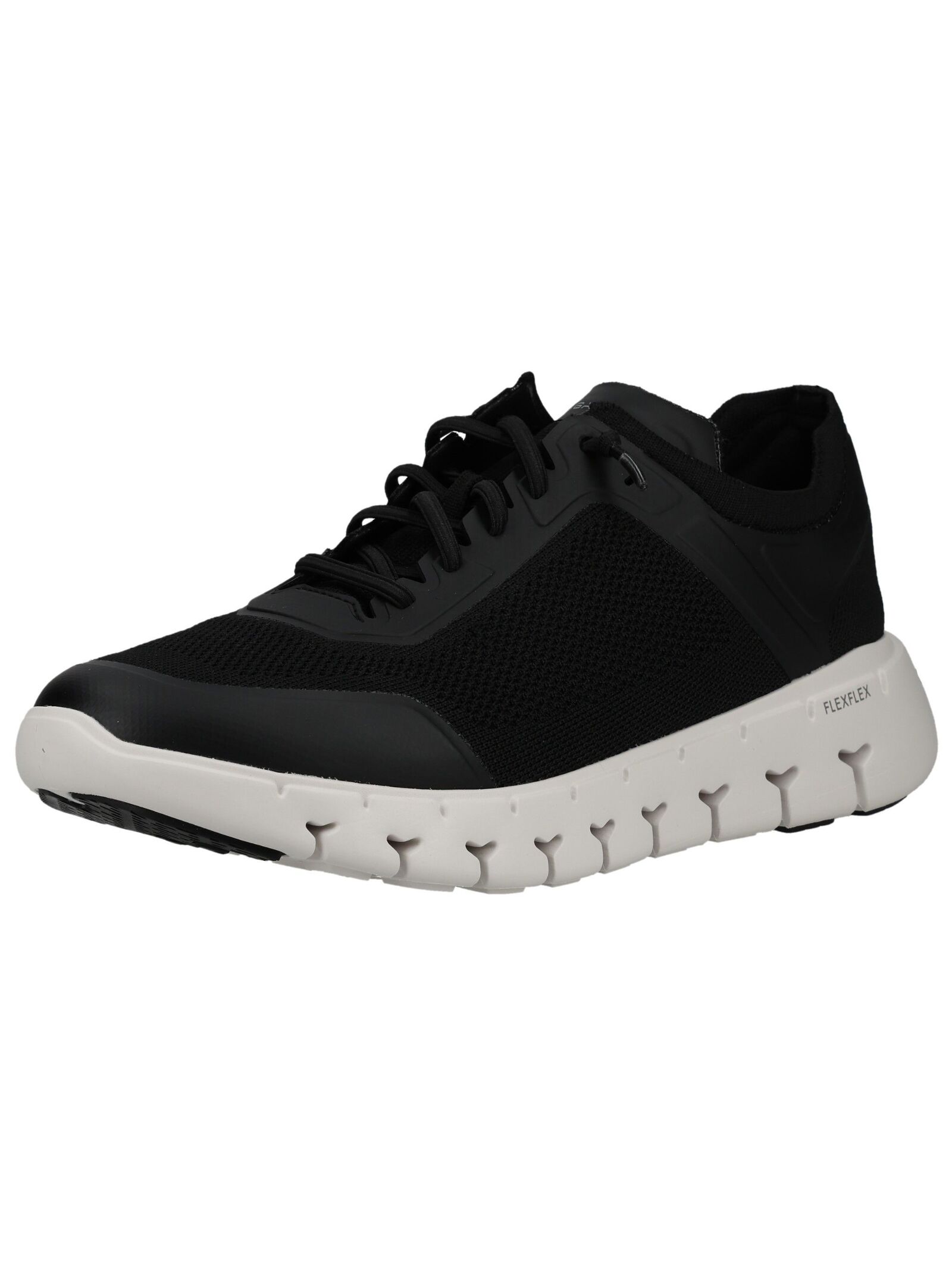 Sneaker PIUS GABOR "Pius Gabor Sneaker Lederimitat/Textil", Herren, Gr. 42, schwarz, weiß, Lederimitat, Textil, Schuhe Sneaker