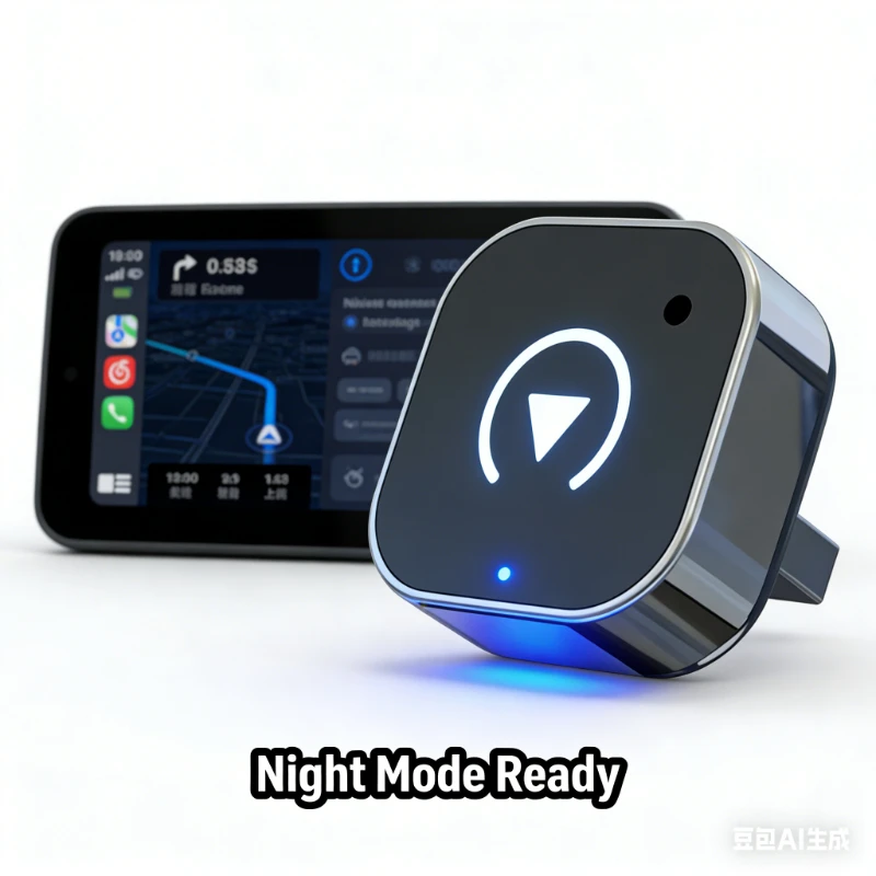 CarPlay Wireless Adapter 2026 Neu Plug & Play Automatische Verbindung Ohne Verzögerung Konvertiert Kabelgebunden zu Kabellos für iPhone & Android Image