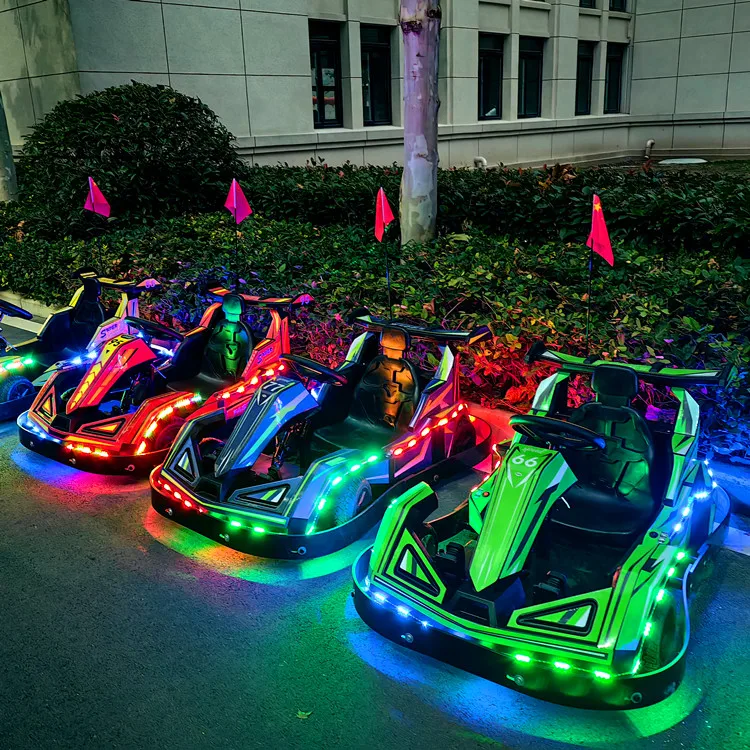 Stoßstange Auto Neue Kinder Elektrische Go Karts Outdoor Park Kommerziellen Batterie Erwachsene Kart Mit Lichtern Image
