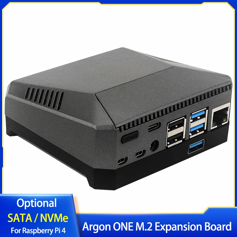 Argon ONE M.2 Erweiterungsplatine USB 3.0 zu M.2 SATA NVMe SSD Adapterbasis für Argon ONE V2 für Raspberry Pi 4 Image