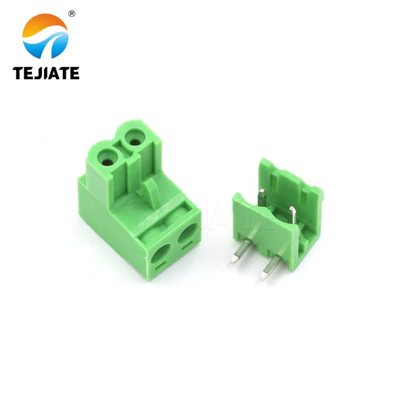 5 Paare kf2edgk 5,08mm Steck klemme Leiterplatte stecker 2/3/4/5/6/7/8/9p gebogener Stift Image