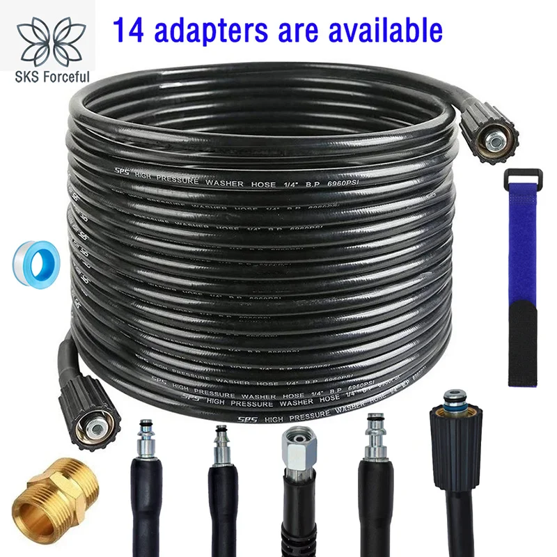 Anpassbare Länge Hochdruckreiniger Schlauch Auto Waschen Wasser Reinigung Schlauch Verlängerung Schlauch Schnur Rohr für Karcher K2- K5 Auto Washe Image