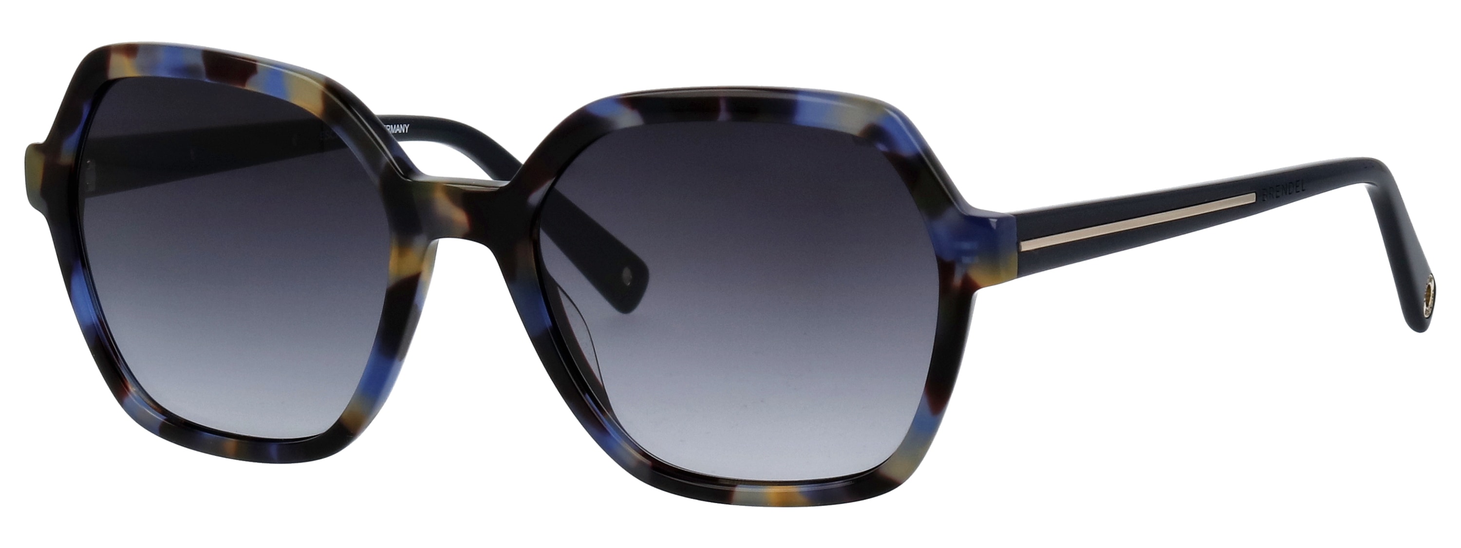 Sonnenbrille BRENDEL EYEWEAR "BRENDEL eyewear Sonnenbrille", Damen, verspieltes blau havanna, Sonnenbrillen Sonnenbrille