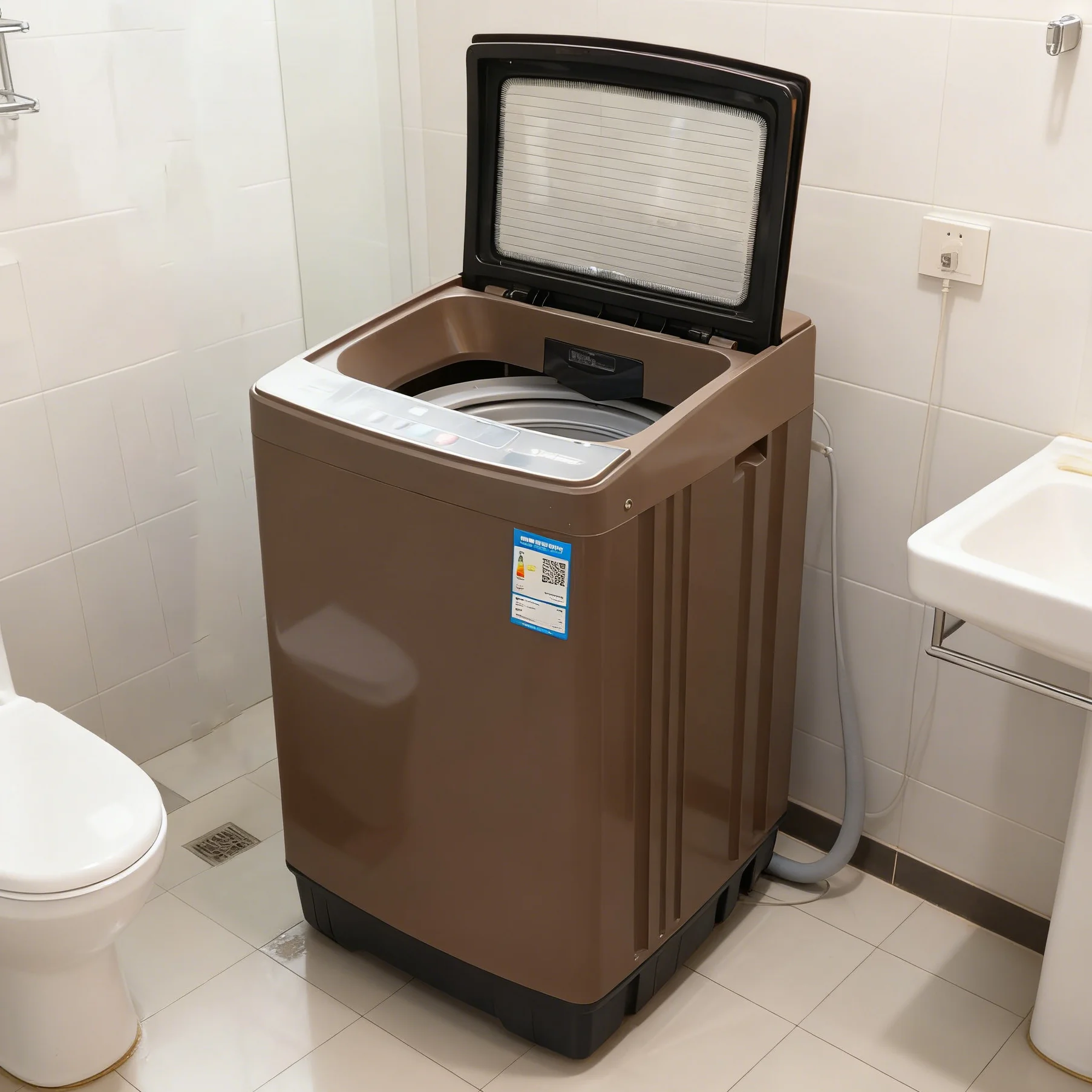 Machine à laver entièrement automatique, sèche-linge à haute température intégré, pulseur, pour usage domestique, lave-linge et sèche-linge