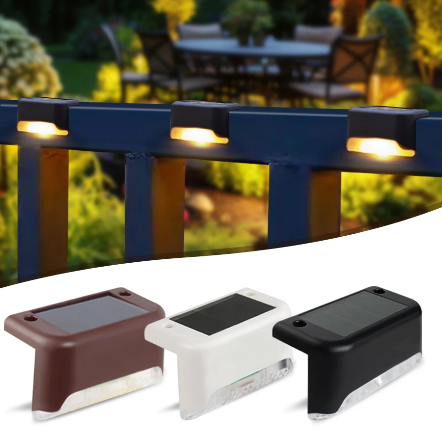 Christmas Outdoor Solar Decorative Light Patio Courtyard Passage Guardrail Step Lamp Outdoor Garden Borders Terrace Fence Light