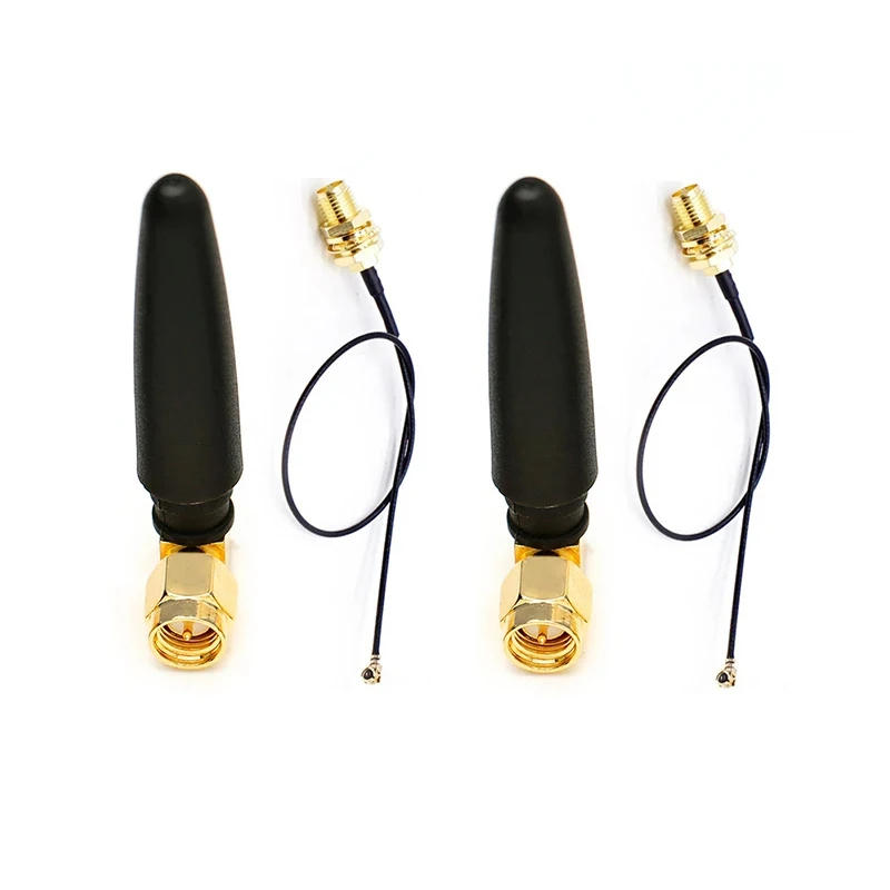 433 MHz Antenne 3 dBi SMA-Stecker Antenne 433 MHz IOT-Richtantenne 433 m + 15 cm RP-SMA auf I-P-E-X1 1,13 Pigtail-Kabel Image