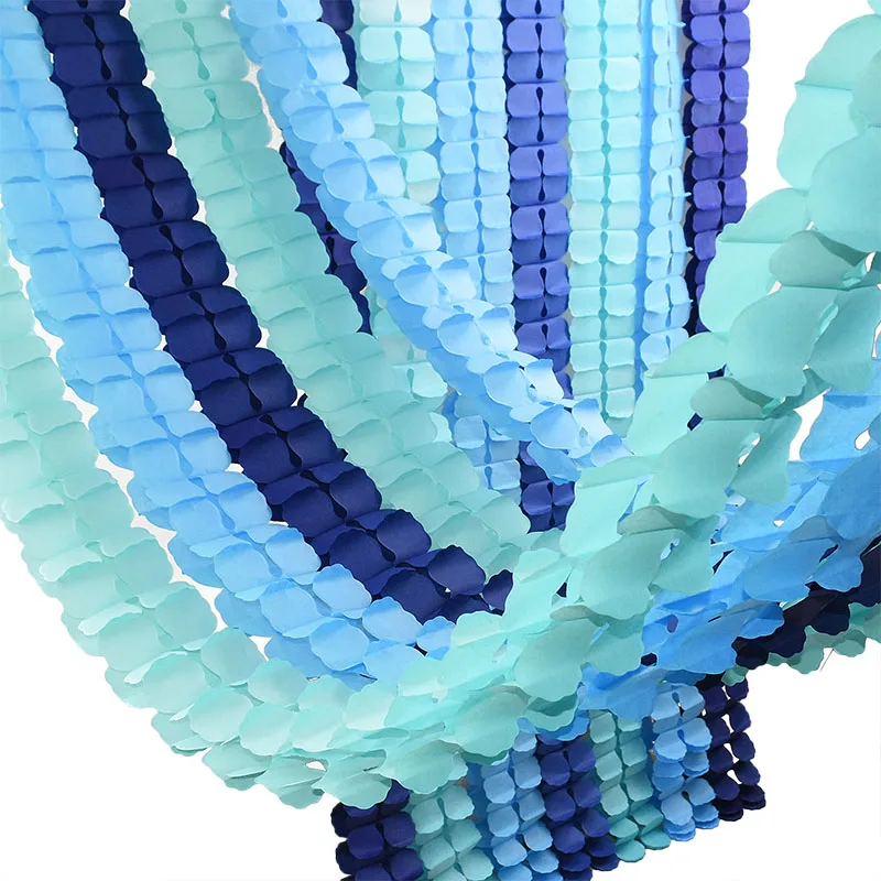 1Pcs 3,6 m Bunte Vier Kleeblatt Papier Girlanden Baby Dusche Für Home Party Hochzeit Festival Dekoration Papier Ziehen flagge Image