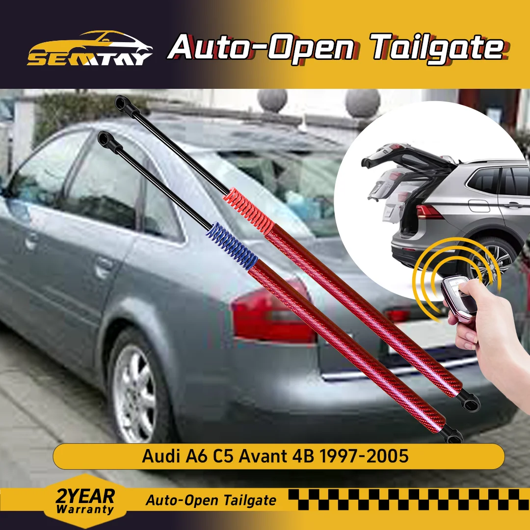 SEMTAY Automatische Hebe-Kofferraumstreben mit Feder für A6 C5 Avant 4B 1997–2005 Audi Heckklappen-Kofferraumliftstützen Image