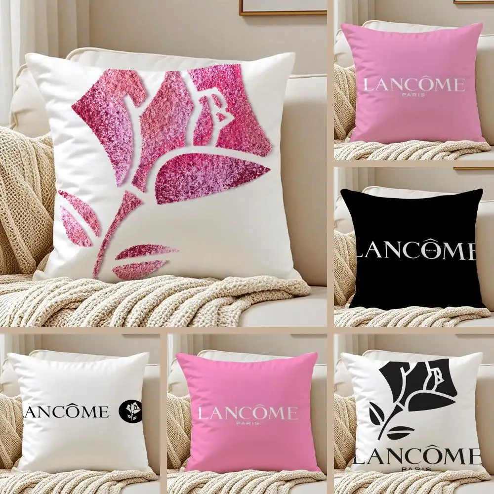 L-L-Lancome Kissenbezug, Kissenhülle, Anti-Staubmilben, unsichtbarer Reißverschluss, kurzes Plüsch-Sofakissen Image