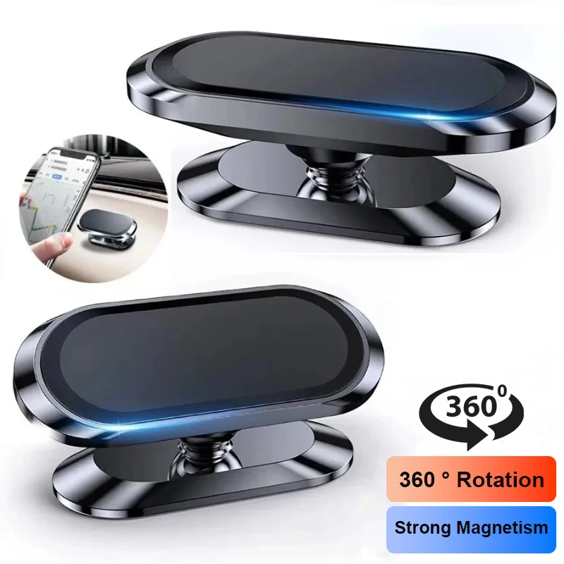 360 ° Magnetischer Autotelefonhalter, Magnet, Smartphone, mobiler Ständer, Handy-GPS-Unterstützung für iPhone 13, 12, XR, Xiaomi Mi, Huawei, Samsung, LG Image