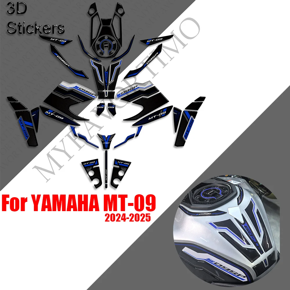 Für Yamaha MT-09 MT09 SP Motorrad Tank Pad Gas Heizöl Schutz Aufkleber Aufkleber Verkleidung Kotflügel Vorne Yamaha MT 09 2024 2025 Image