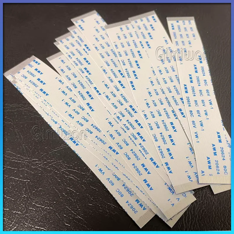 10PCS 4 5 6 8 10 12 14 16 18 20 24 26 30 32 34 36 38 40 45 50 54 60 Pin FFC FPC AWM 20624 80C 60V VW-1 Flache Flexible Kabel 0,5 MM Image