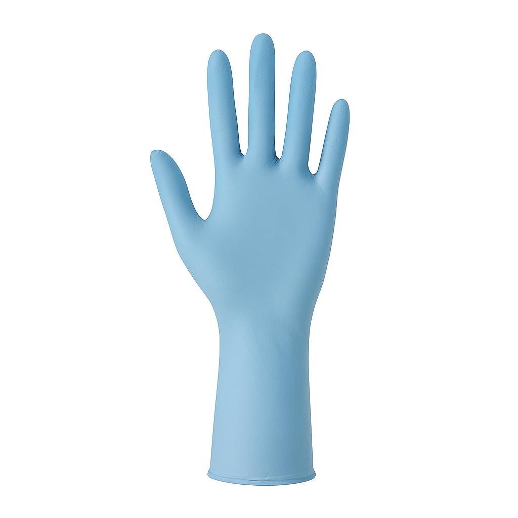 HYGOSTAR Nitrilhandschuhe Extra Safe Super Stretch Blau puderfrei Gr. 8/M 100 Stück Image