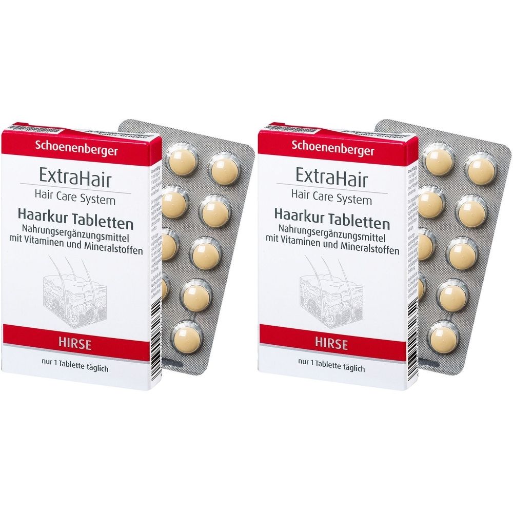 Extrahair Hair Care Sys.Haarkurtabletten Schoe. 2x 2x30 St Tabletten