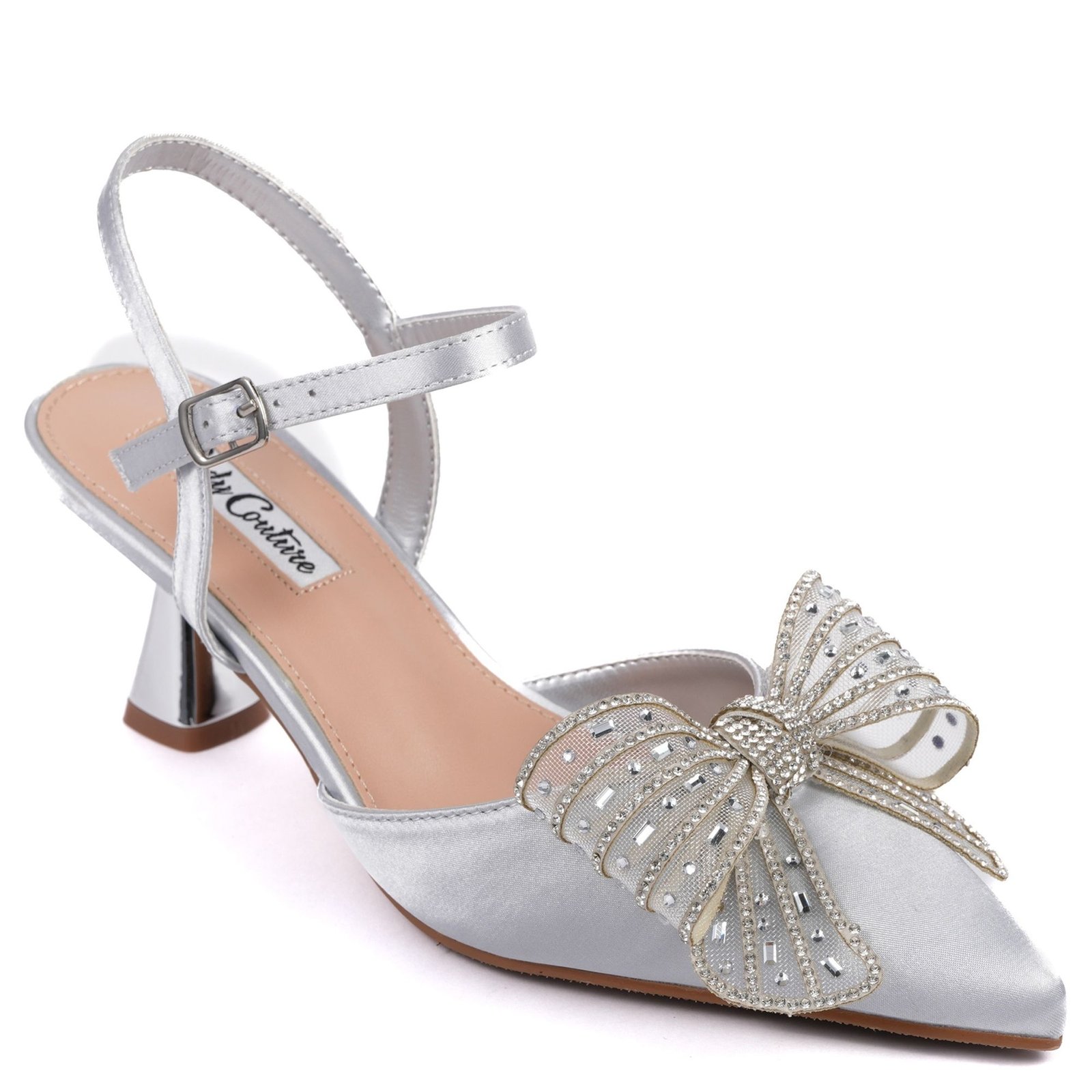 Lady Couture of NY Leslie - Womens 9 Silver Pump Medium