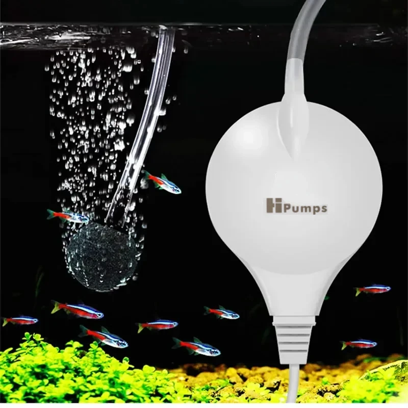 Pompa d'aria per acquario ultra silenziosa Compressore d'aria Pompa d'aria per ossigeno Amplificatore singolo Doppia uscita 220-240 V Pompa dell'acqua con volume d'aria regolabile