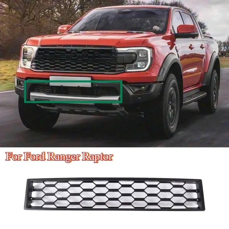 Per Ford Ranger Wildtack T9 Raptor 23-26 Maglia Inferiore Griglia Piccolo Paraurti Anteriore Griglia di Pickup ABS Grill Camion Accessori Auto