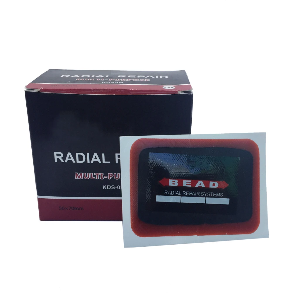 20 stücke 50*70mm Auto Auto Fahrrad Reifen Punktion Reparatur Patch Fahrrad Innenrohr Stechen Service Tool Kits reifen Gummi Pierce Patches Image