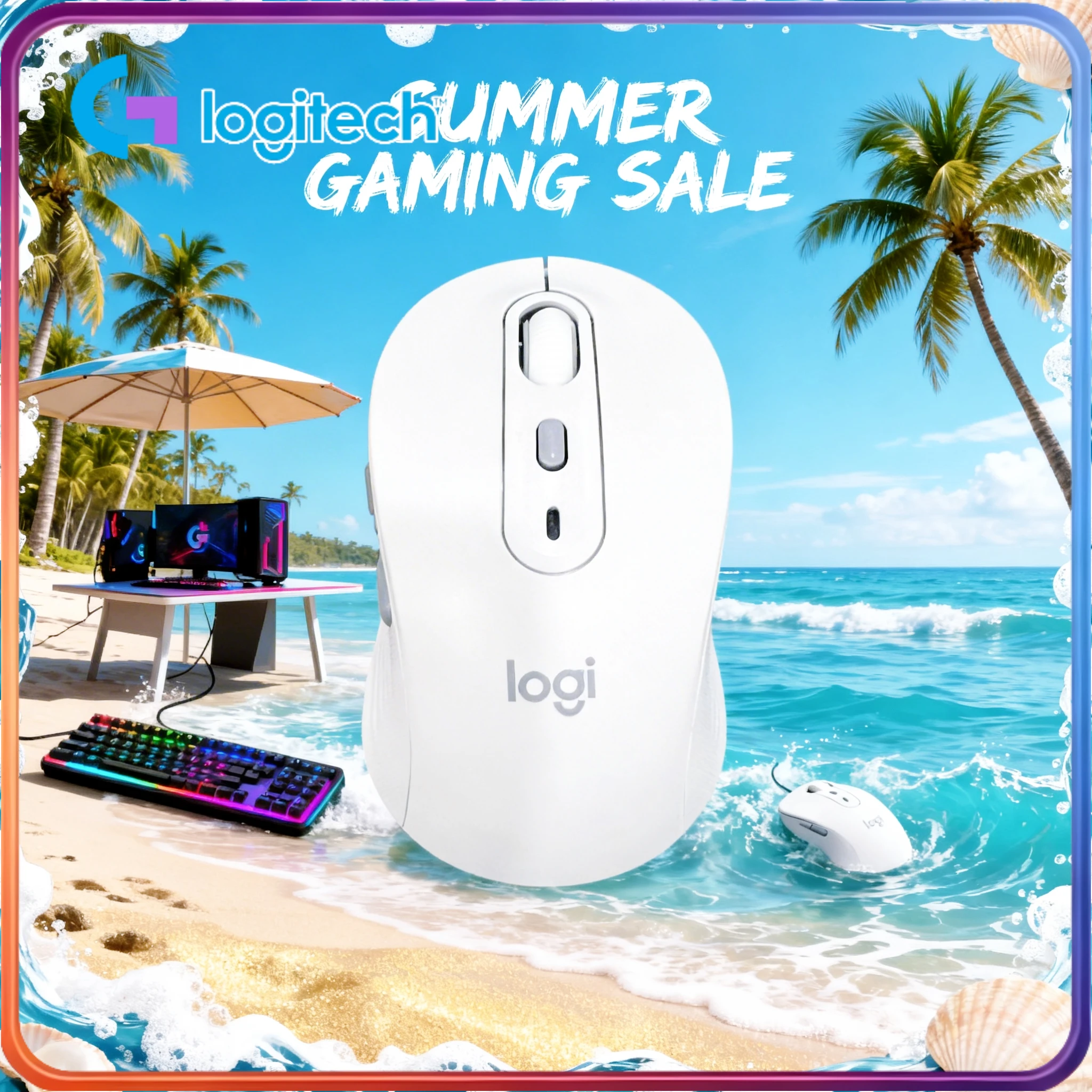 Logitech M750/M650 Kabellose Maus mit Leiseklick Bluetooth 2.4G Ergonomisch Büro Multigeräte-kompatibel Image