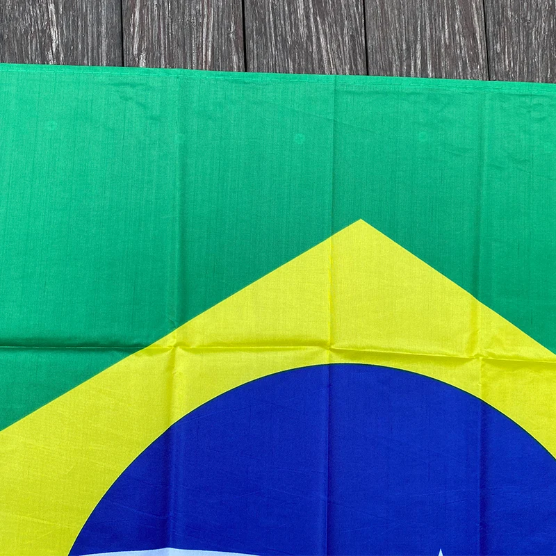 xvggdg 60*90cm 90x150cm Große brasilianische Flagge Polyester das brasilianische Nationalbanner für Feier Image