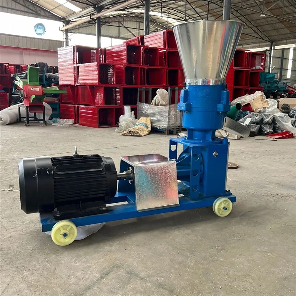 Elektrische Pelletmaschine 220V/380V Holzpelletmühle, Biomasse-Pelletpresse - Multifunktions-Futtergranulator für Rinder/Hühner/Fische Image