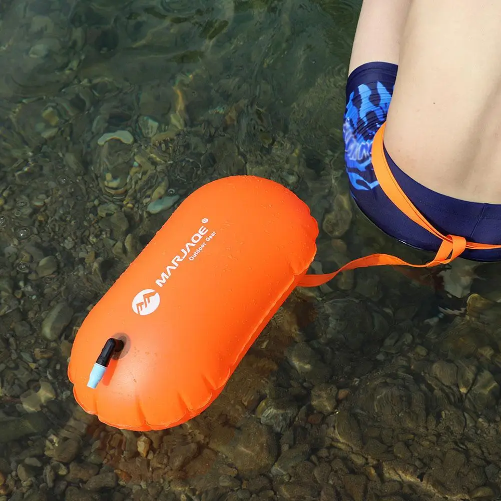 Borsa galleggiante gonfiabile per nuoto con cintura in vita per canottaggio Rafting Secchio per nuoto Borsa di sicurezza per sport acquatici Sacco galleggiante